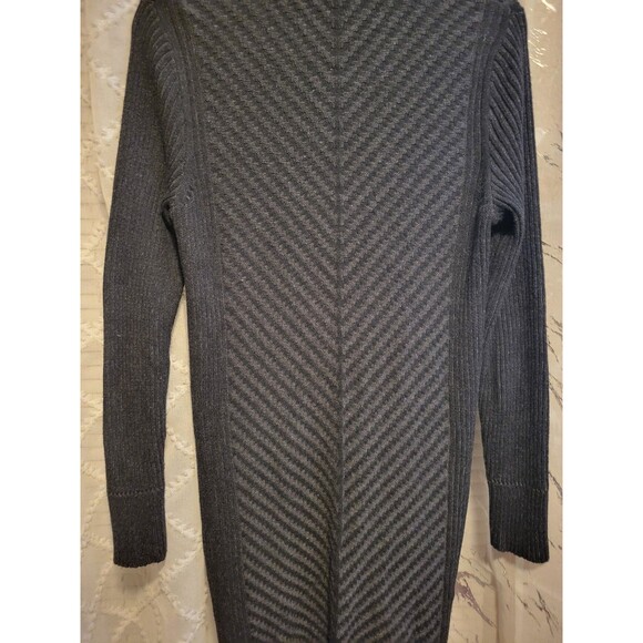 Eddie Bauer Sweater Zip Cotton Long Cardigan Womens L Grandma Preppy Teacher - Picture 13 of 16